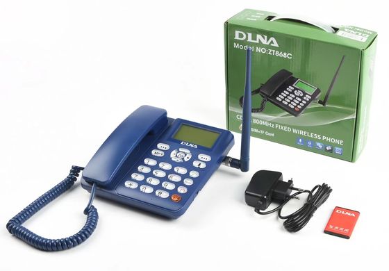 شراء CDMA 800MHz هاتف لاسلكي ثابت 1000mAh بطارية CDMA هاتف أرضي DLNA ZT868C online manufacture
